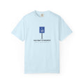 Halfway to Brunch Tee in Chambray, front view