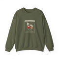 Heirloom Tomato Crewneck in Military Green, front view