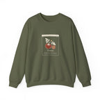 Heirloom Tomato Crewneck in Military Green, front view