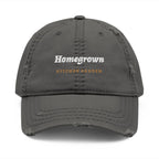 Homegrown Dad Hat in Charcoal Grey, front view