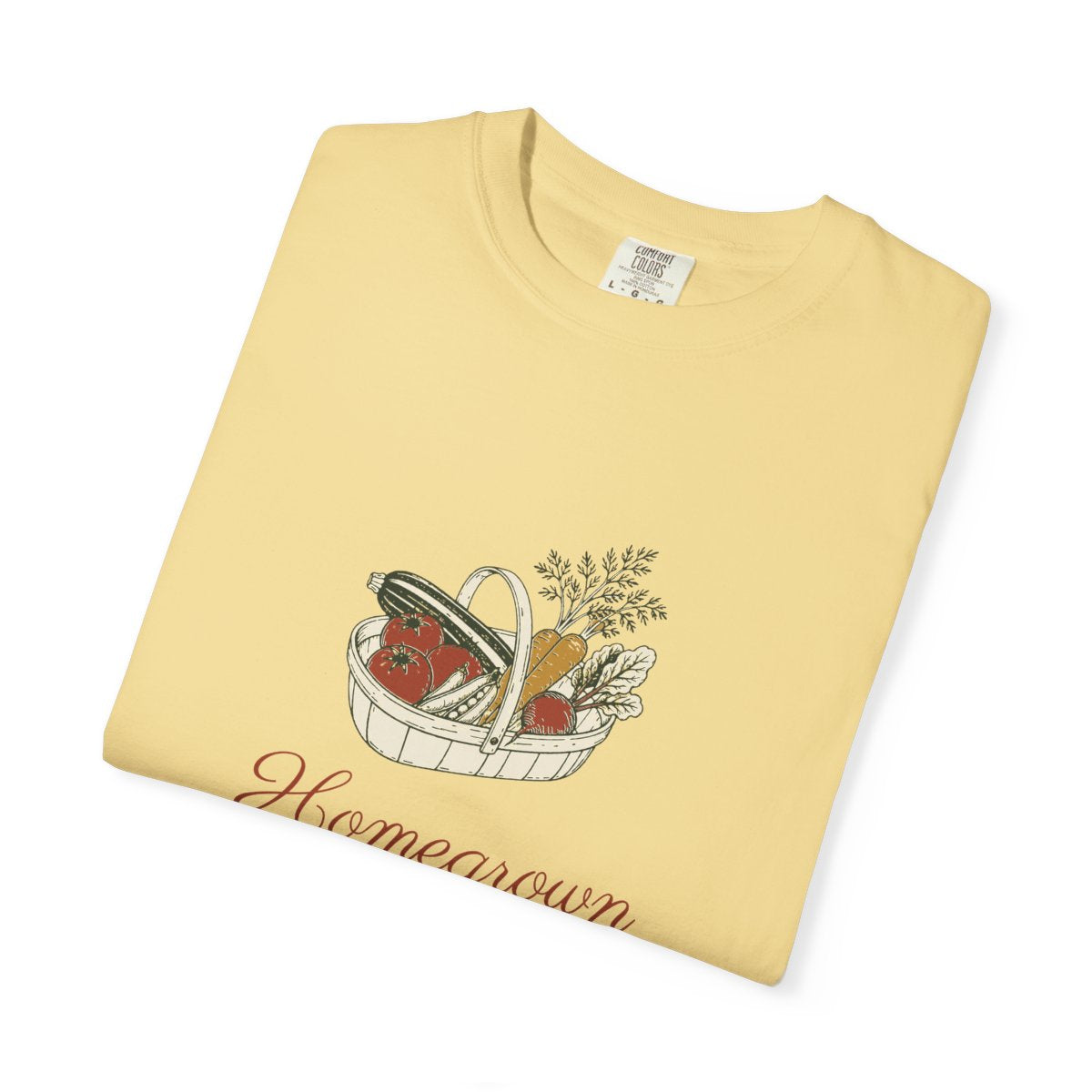 Homegrown Tee in Butter, folded