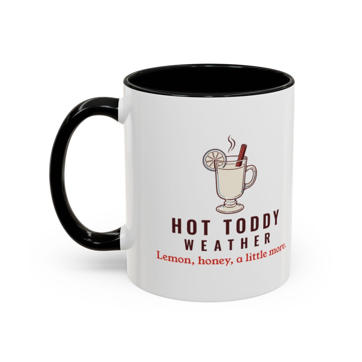 Hot Toddy Weather Mug in Black, left side