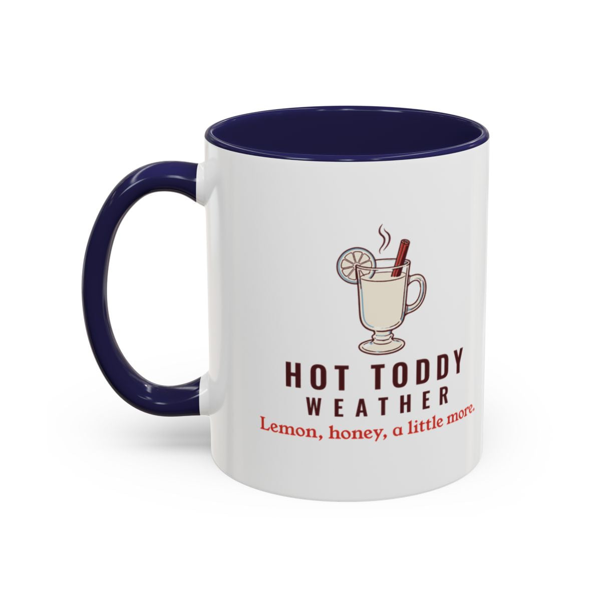 Hot Toddy Weather Mug in Navy, left side