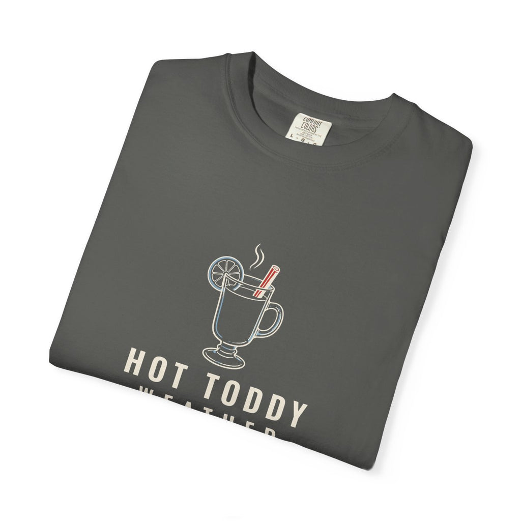 Hot Toddy Weather Tee in Pepper, folded