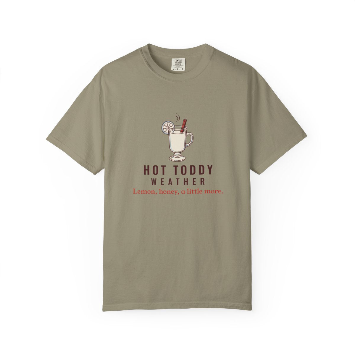 Hot Toddy Weather Tee in Sandstone, front view
