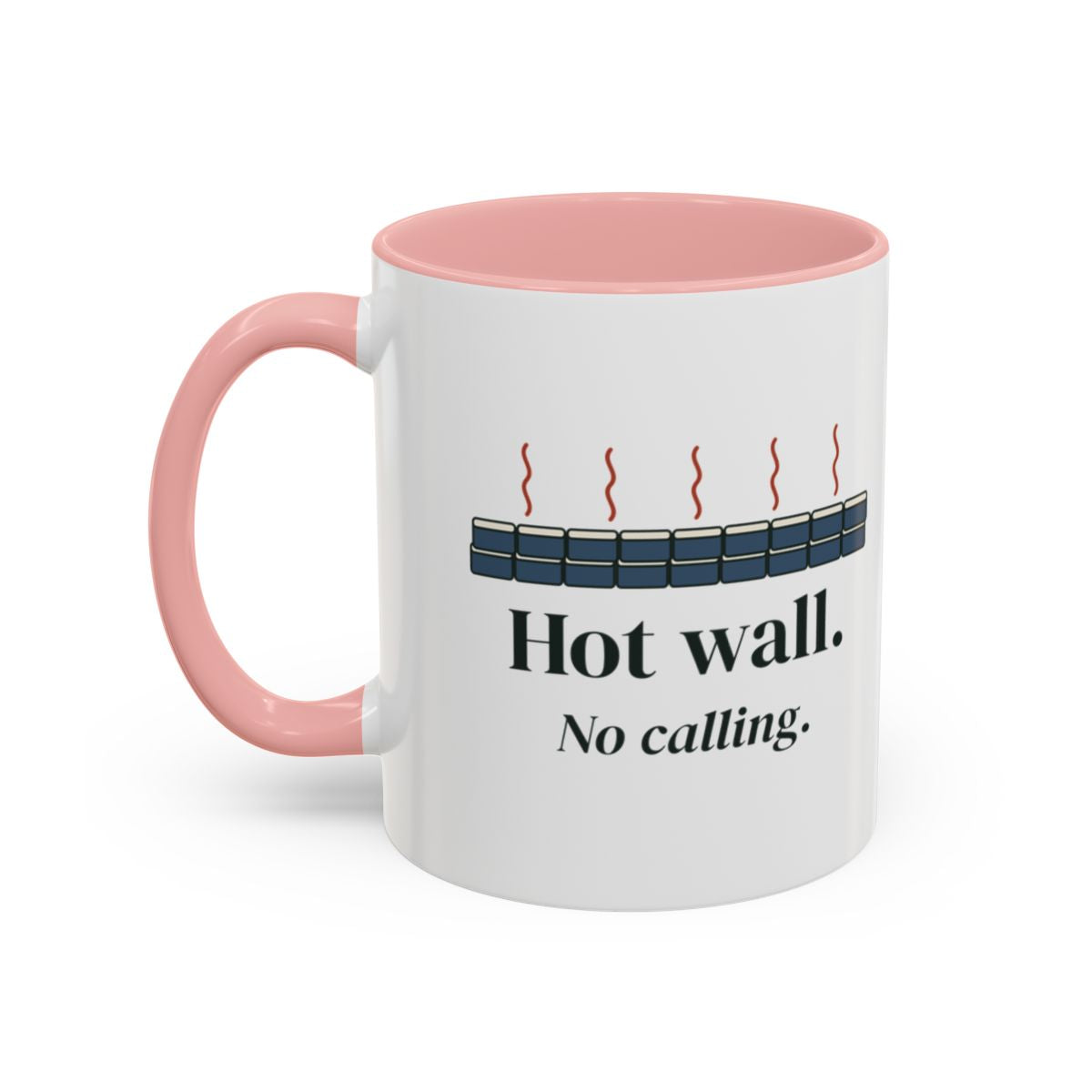 Hot Wall Mug in Pink, left side