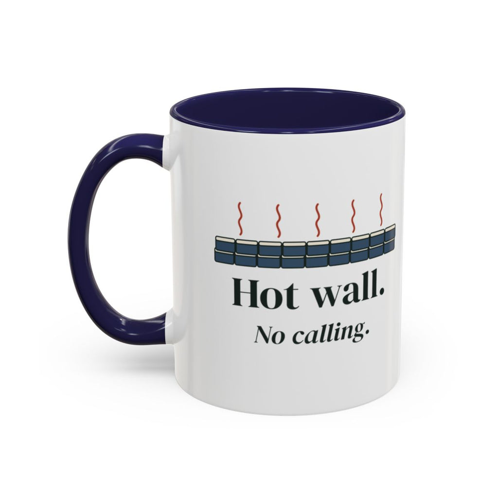 Hot Wall Mug in Navy, left side
