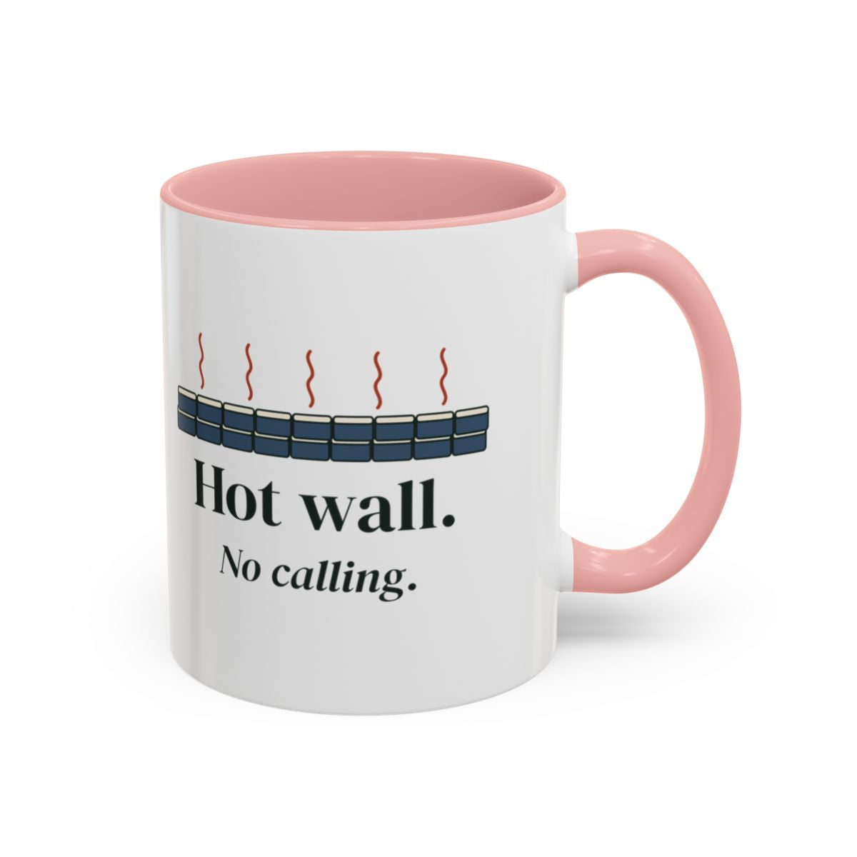 Hot Wall Mug in Pink, right side