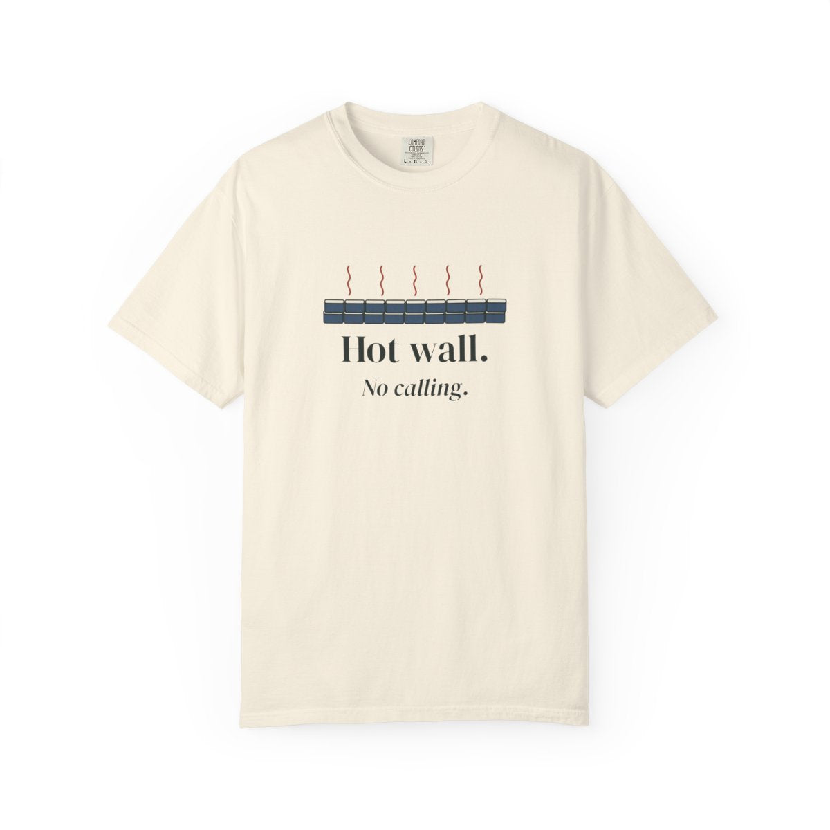 Hot Wall Tee in Ivory, front view