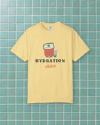 Hydration Station Tee in Butter, styled