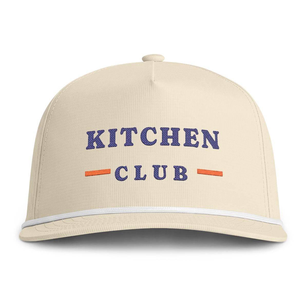 Kitchen Club Rope Cap in Ivory, front view
