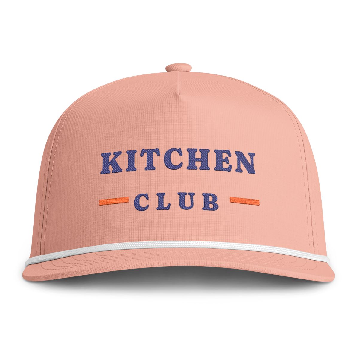 Kitchen Club Rope Cap in Peachy, front view