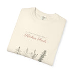 Kitchen Herbs Tee in Ivory, folded