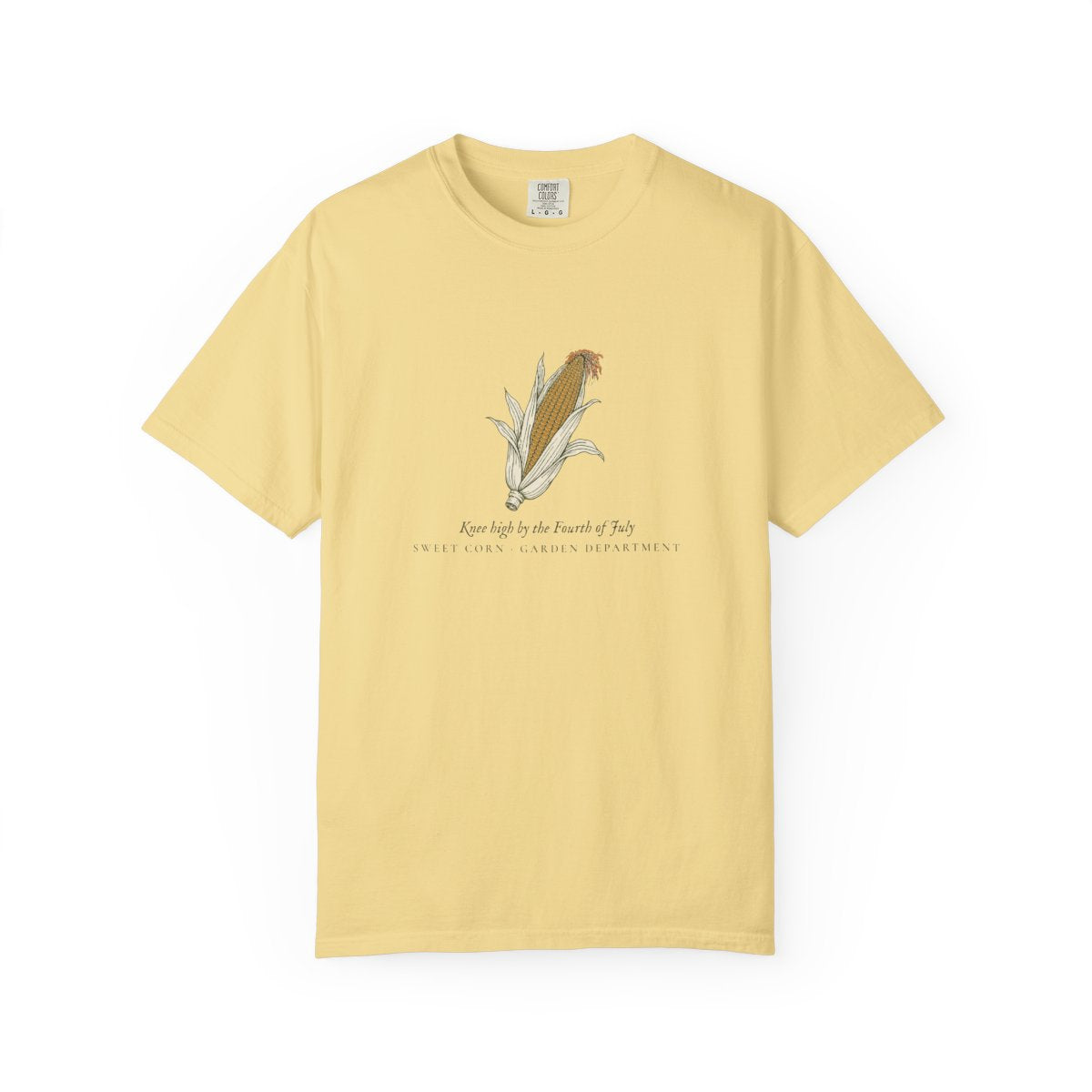 Knee High Tee in Butter, front view