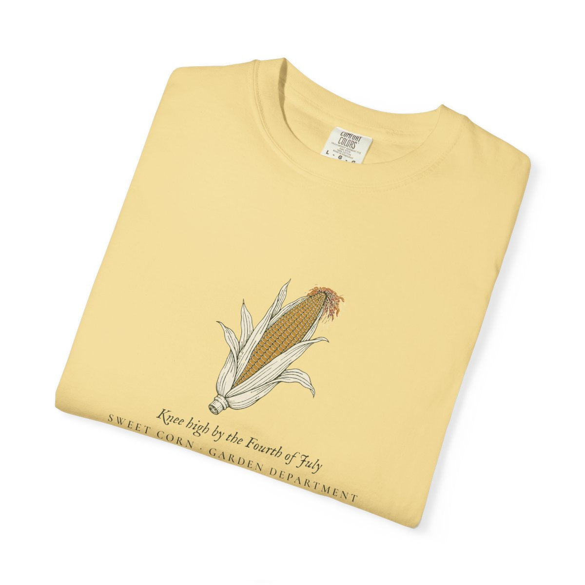 Knee High Tee in Butter, folded