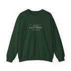 Last Frost Crewneck in Forest Green, front view