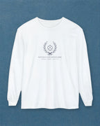 Laurel Long Sleeve Tee in White, styled