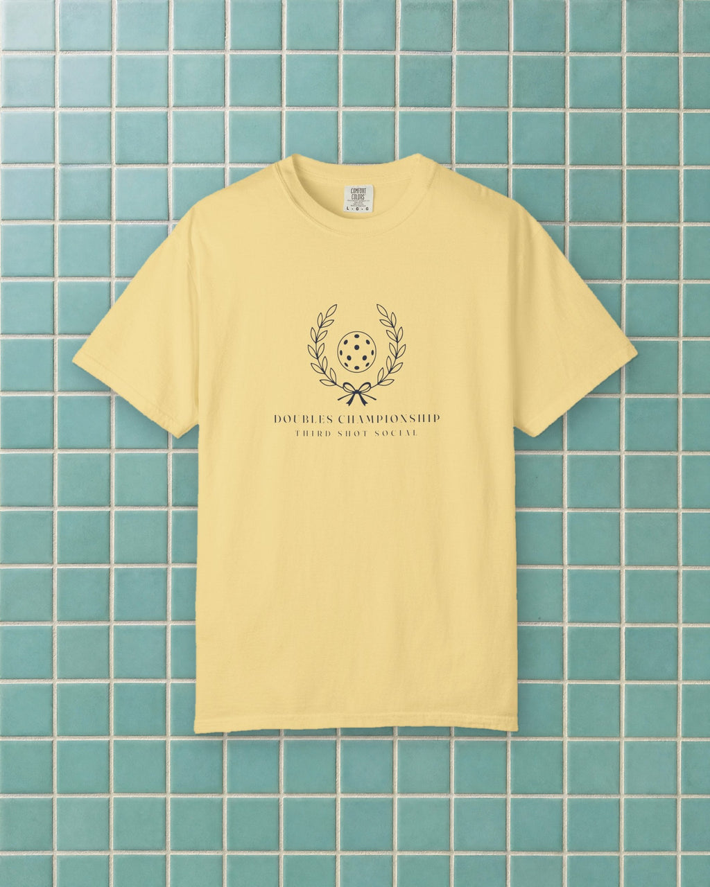 Laurel Tee in Butter, styled