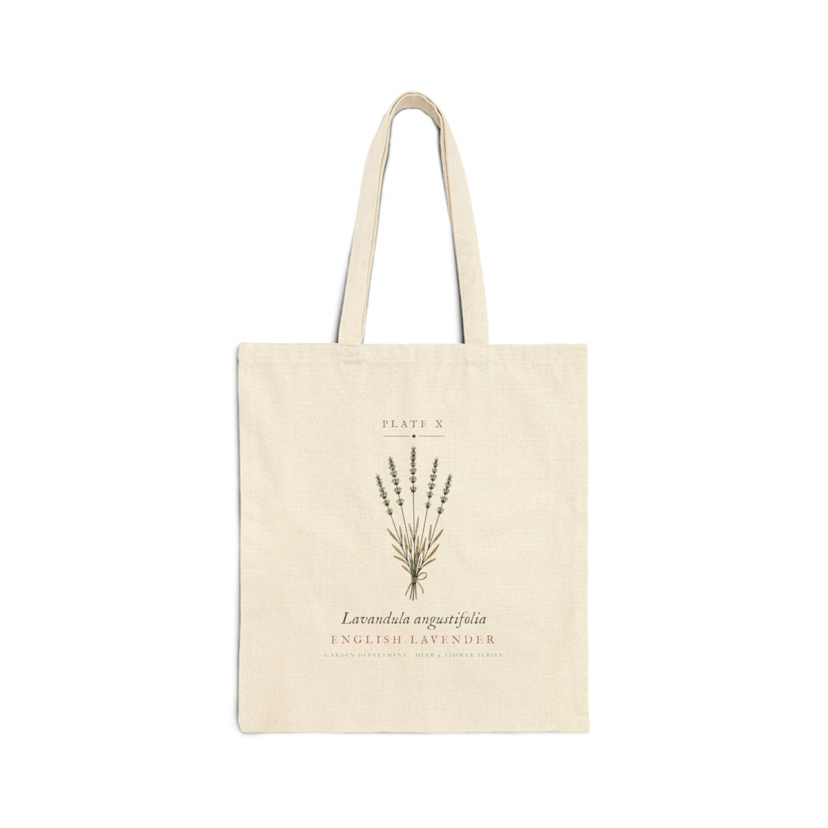 Lavender Plate Tote in Natural, front view