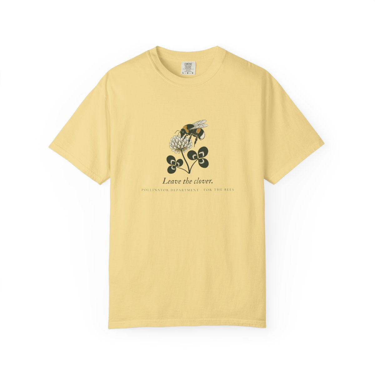 Leave the Clover Tee in Butter, front view