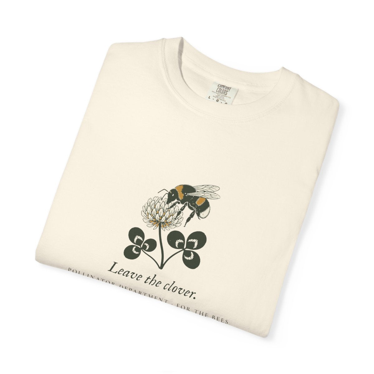 Leave the Clover Tee in Ivory, folded
