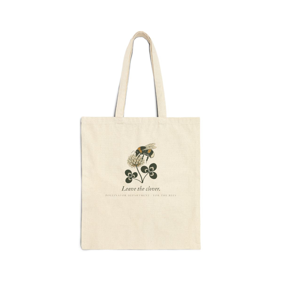 Leave the Clover Tote in Natural, front view