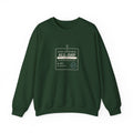 Lift Ticket Crewneck in Forest Green, front view