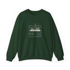 Lift Ticket Crewneck in Forest Green, front view