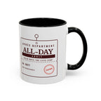 Lift Ticket Mug in Black, right side