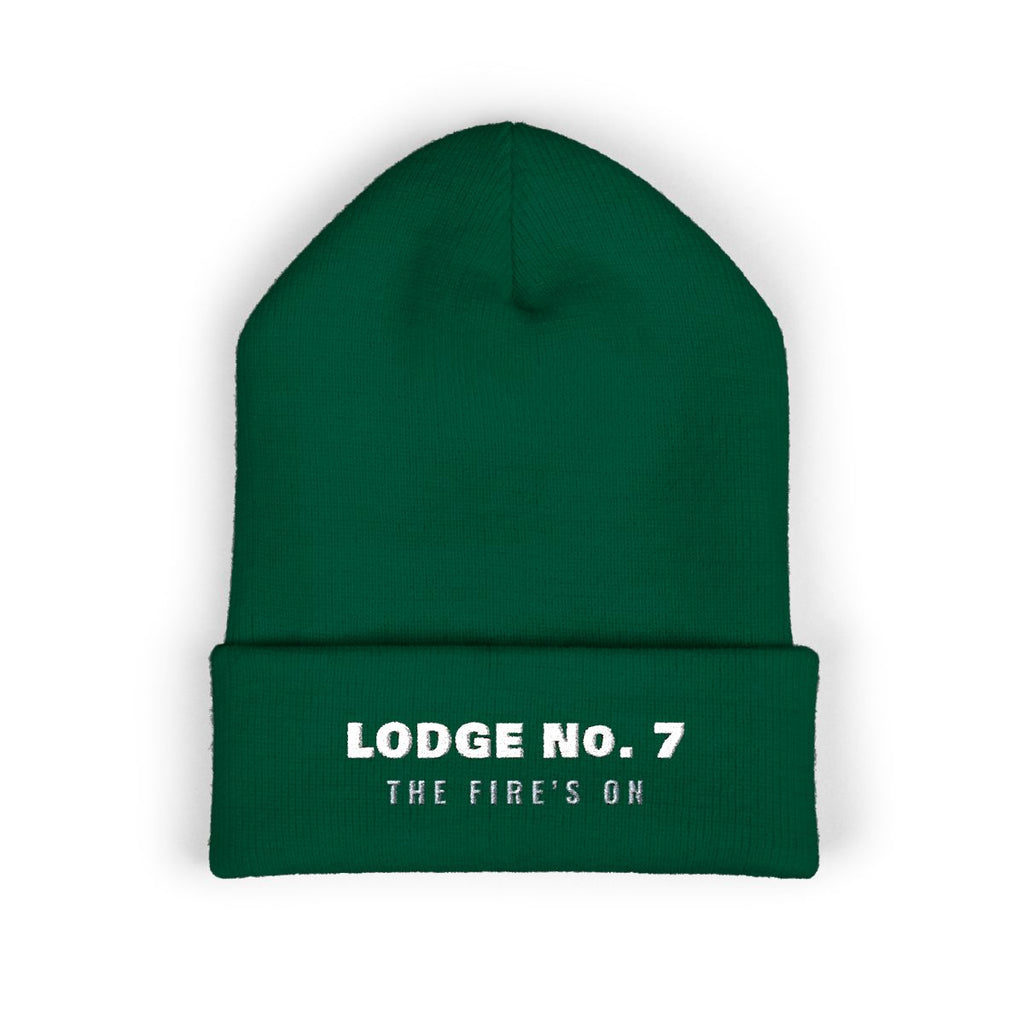 Lodge No. 7 Beanie in Spruce, front view