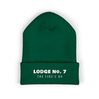 Lodge No. 7 Beanie in Spruce, front view