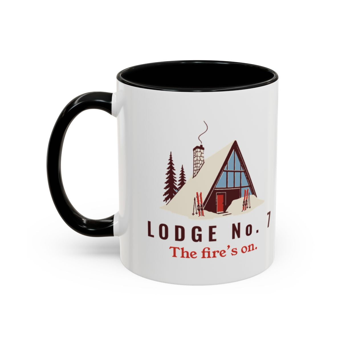Lodge No. 7 Mug in Black, left side