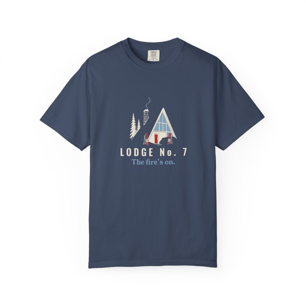 Lodge No. 7 Tee in Midnight, front view