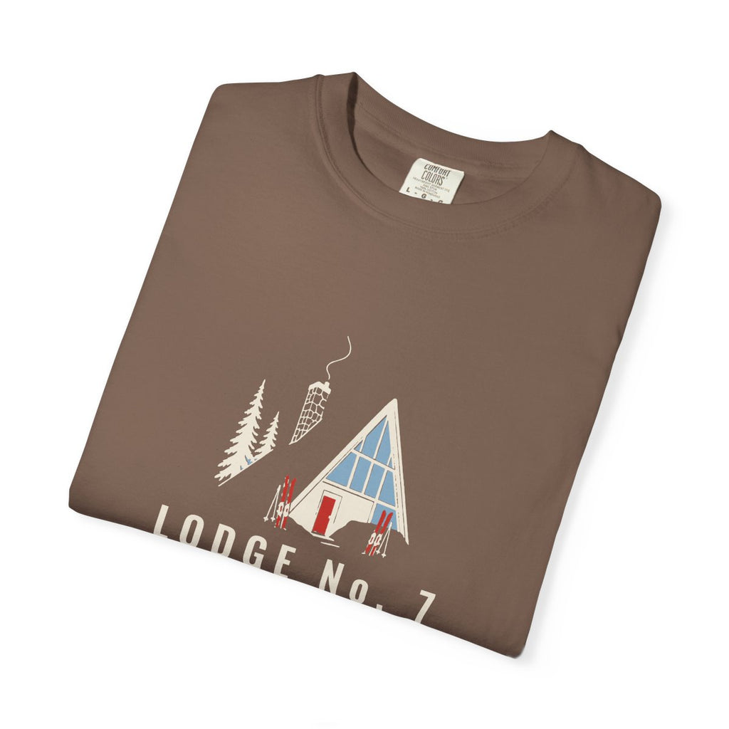 Lodge No. 7 Tee in Espresso, folded