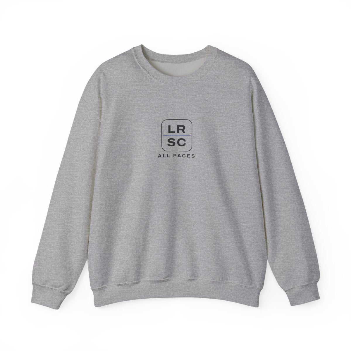 LRSC Monogram Crewneck in Sport Grey, front view