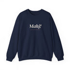 Mahj! Crewneck in Navy, front view
