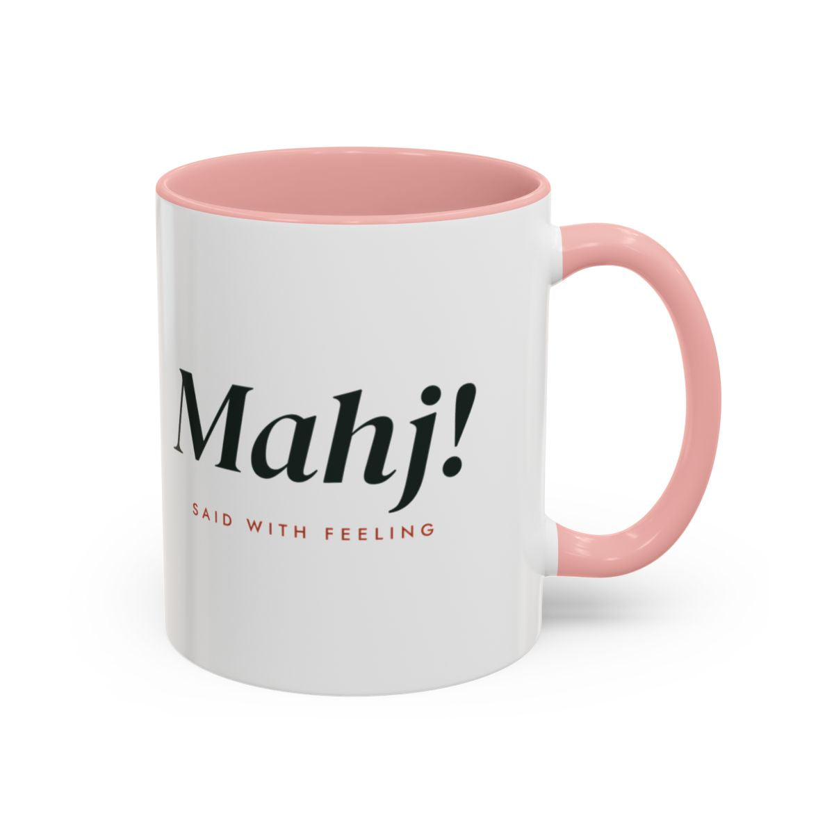 Mahj! Mug in Pink, right side