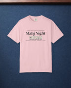 Mahj Night Tee in Blossom, styled