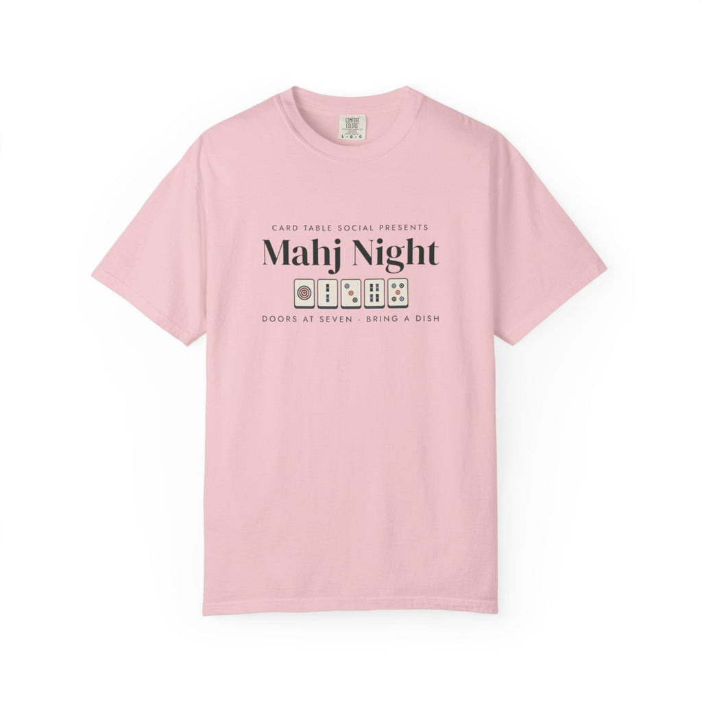 Mahj Night Tee in Blossom, front view