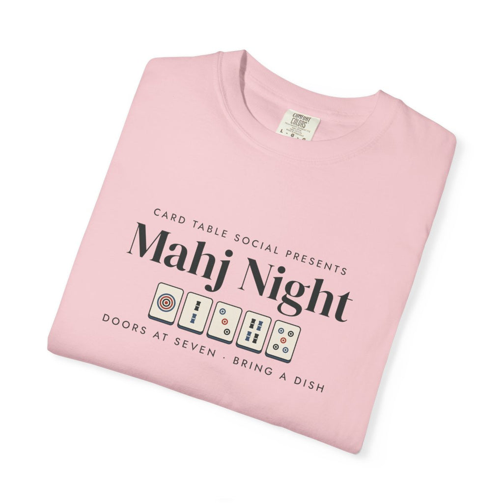 Mahj Night Tee in Blossom, folded