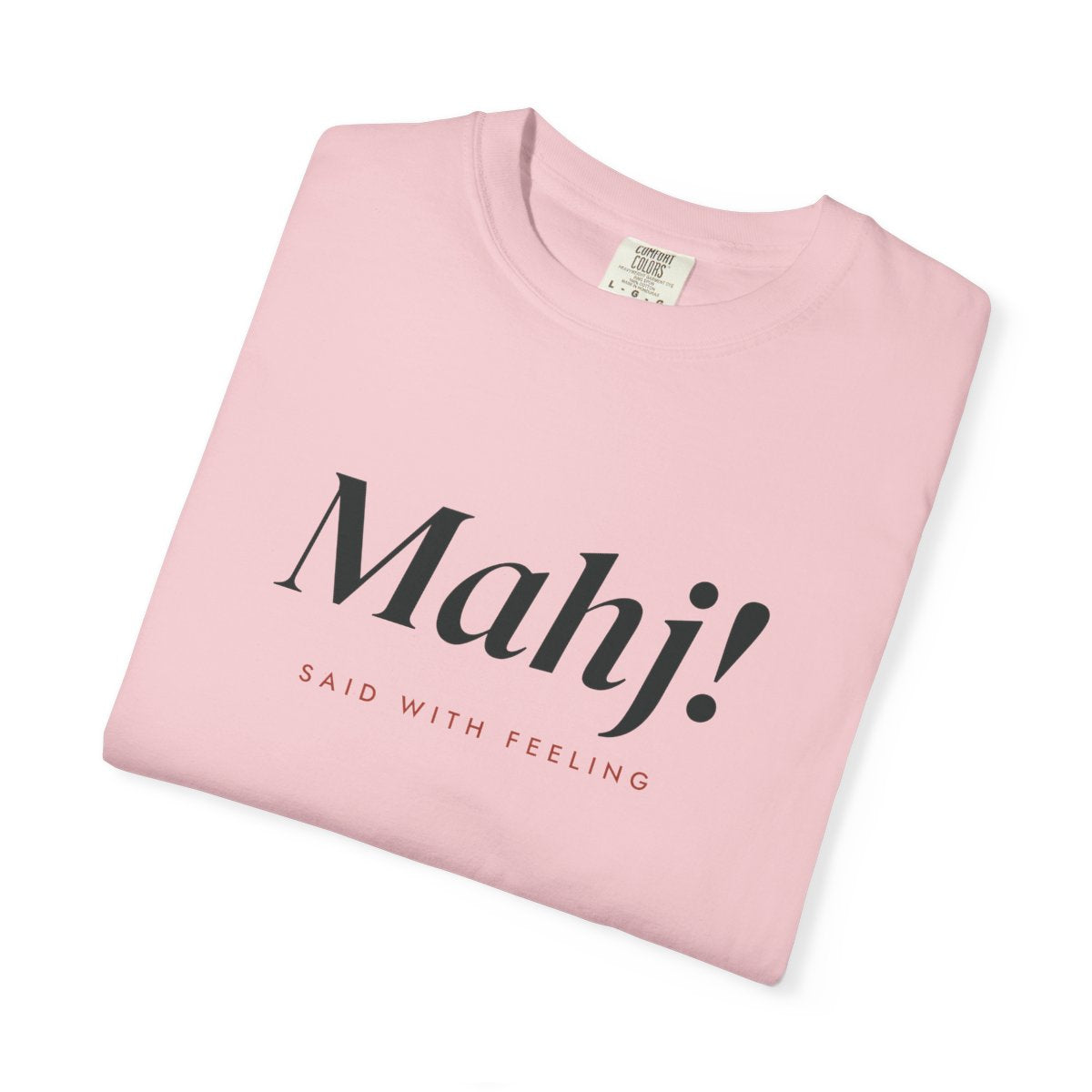 Mahj! Tee in Blossom, folded