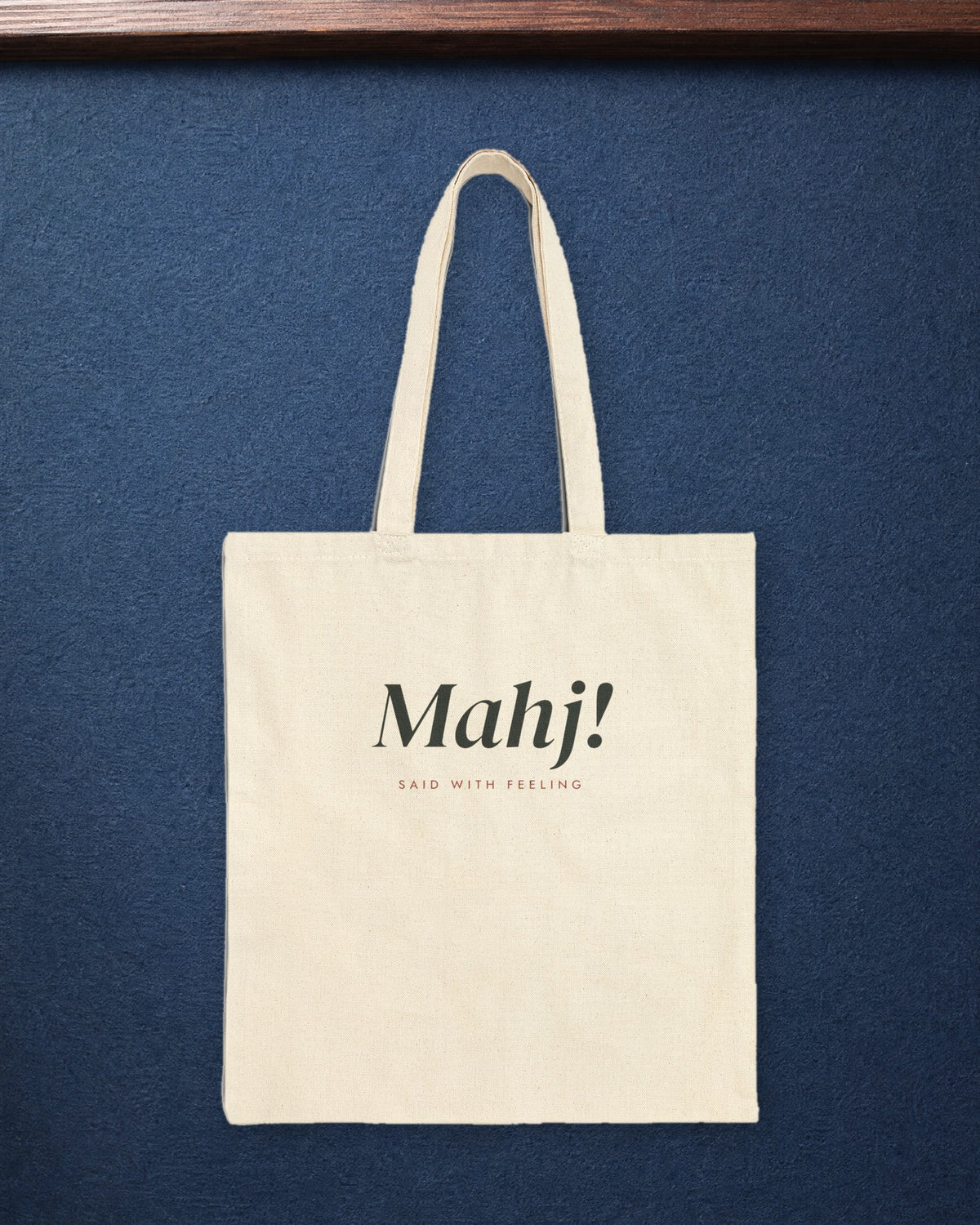 Mahj! Tote in Natural, styled