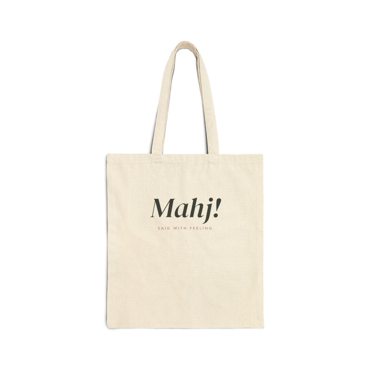 Mahj! Tote in Natural, front view