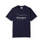 Met at Mile 4 Tee in True Navy, front view