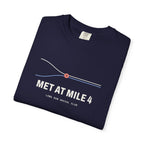 Met at Mile 4 Tee in True Navy, folded