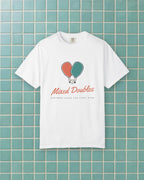 Mixed Doubles Tee in White, styled