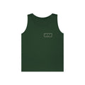 Monogram Shield Tank in Forest Green, front view
