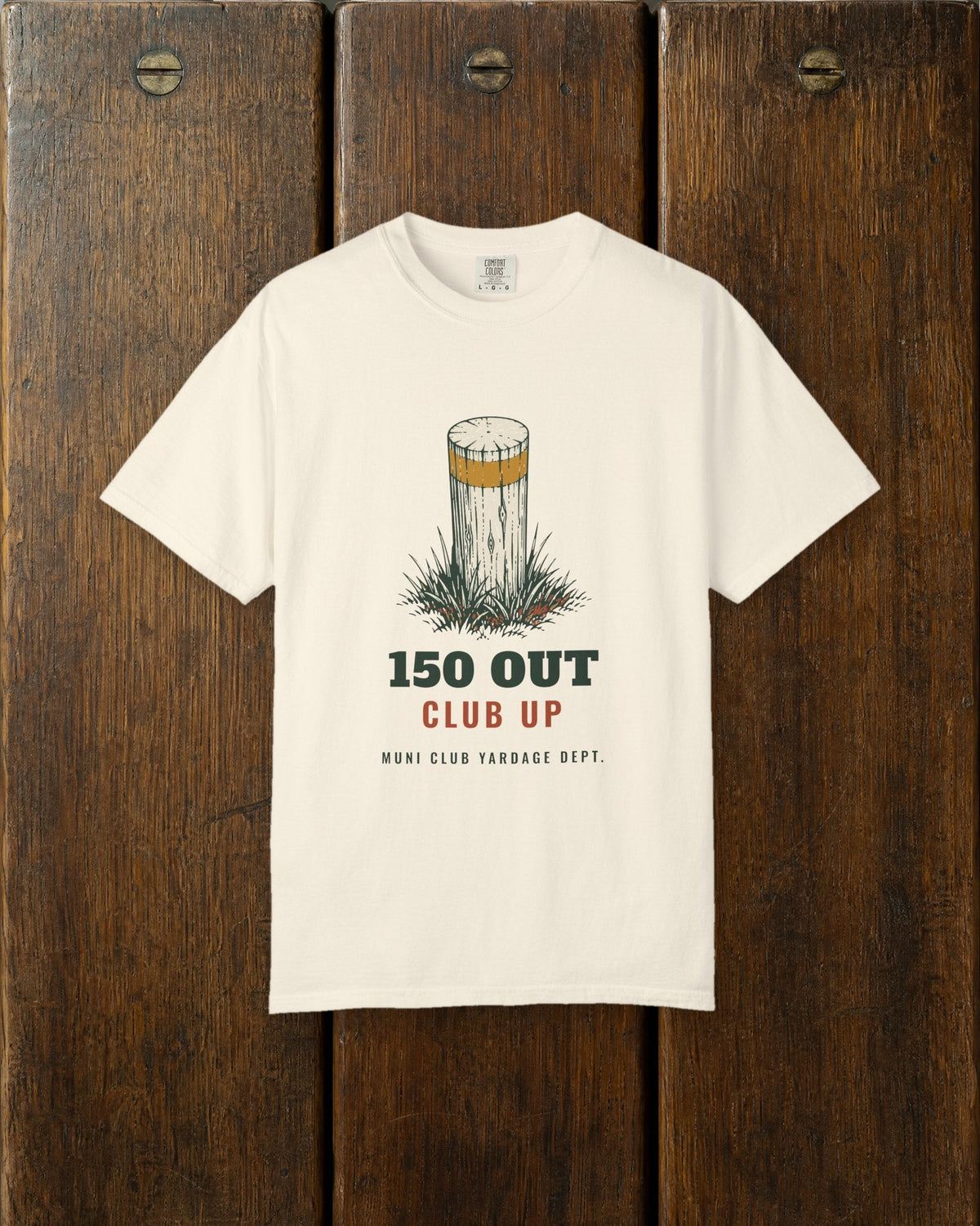 150 Out Tee in Ivory, styled