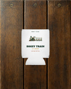 Bogey Train Can Cooler in White, styled