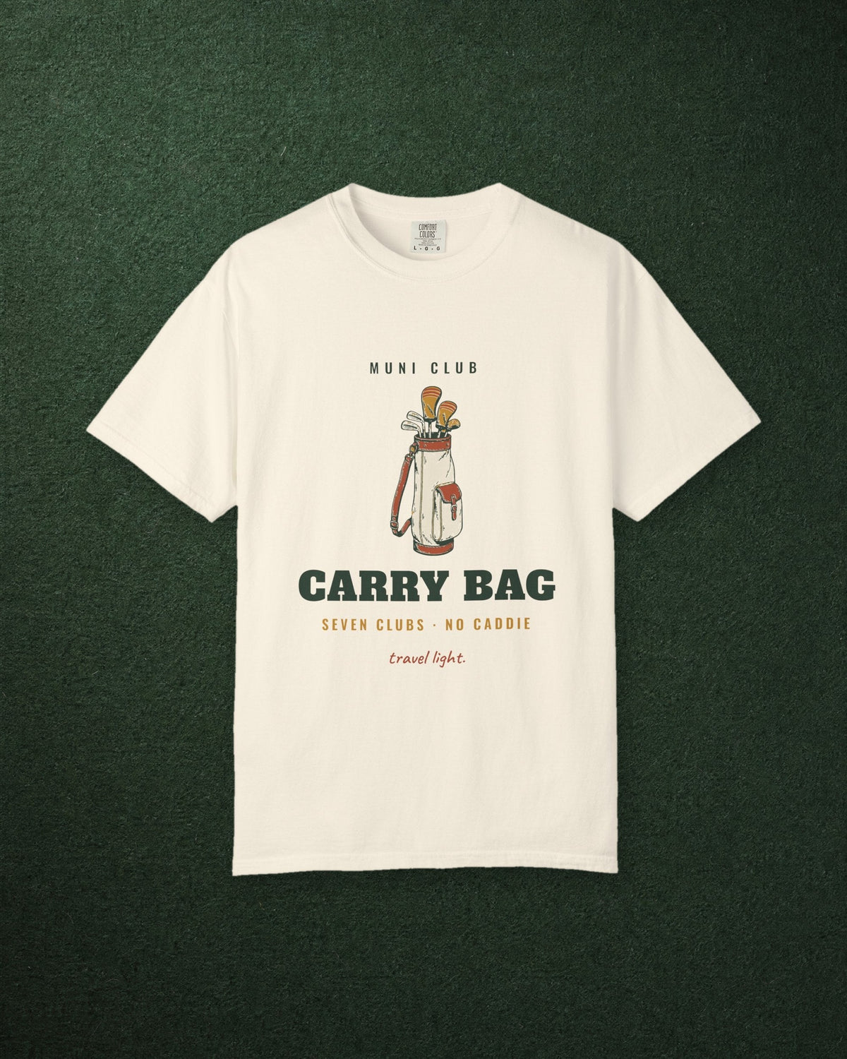 Carry Bag Tee in Ivory, styled
